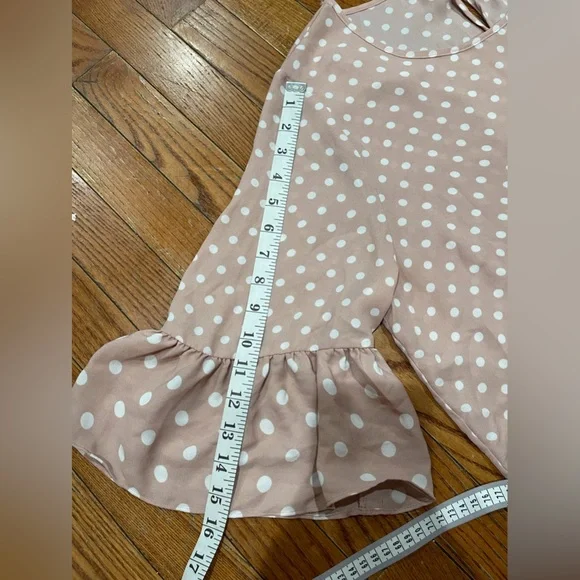 Violet & Claire Ruffle Sleeve Blouse - Pink and White - Picture 12 of 14